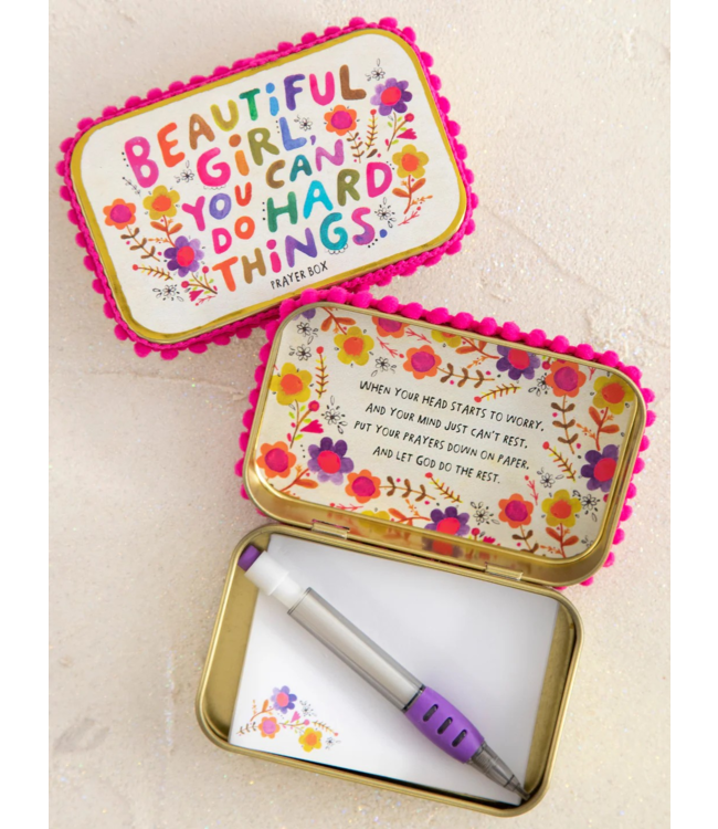 Natural Life Tin Prayer Box