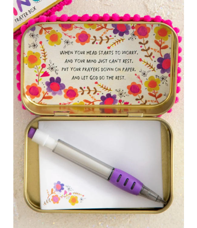 Natural Life Tin Prayer Box