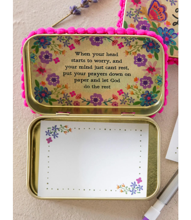 Natural Life Tin Prayer Box