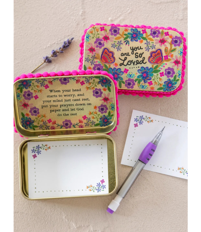 Natural Life Tin Prayer Box