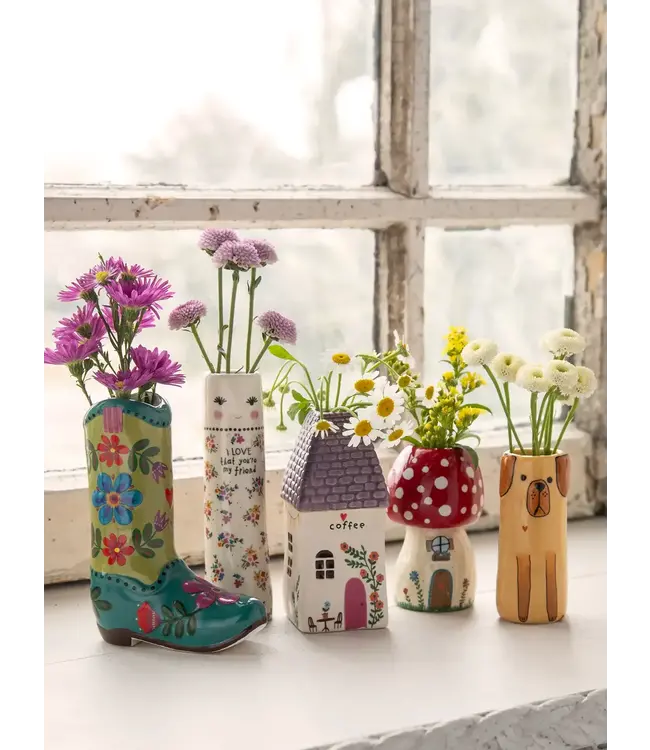 Natural Life Folk Friend Bud Vase
