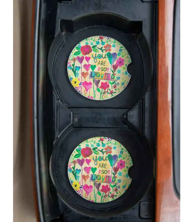 Natural Life Car Coasters Set