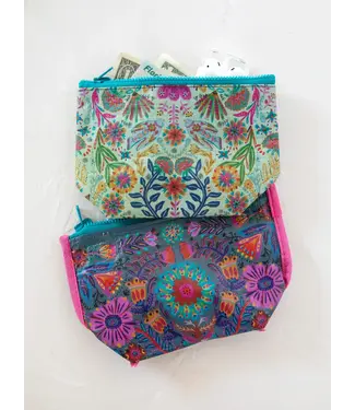 Natural Life Reversible Zip Pouch Sm
