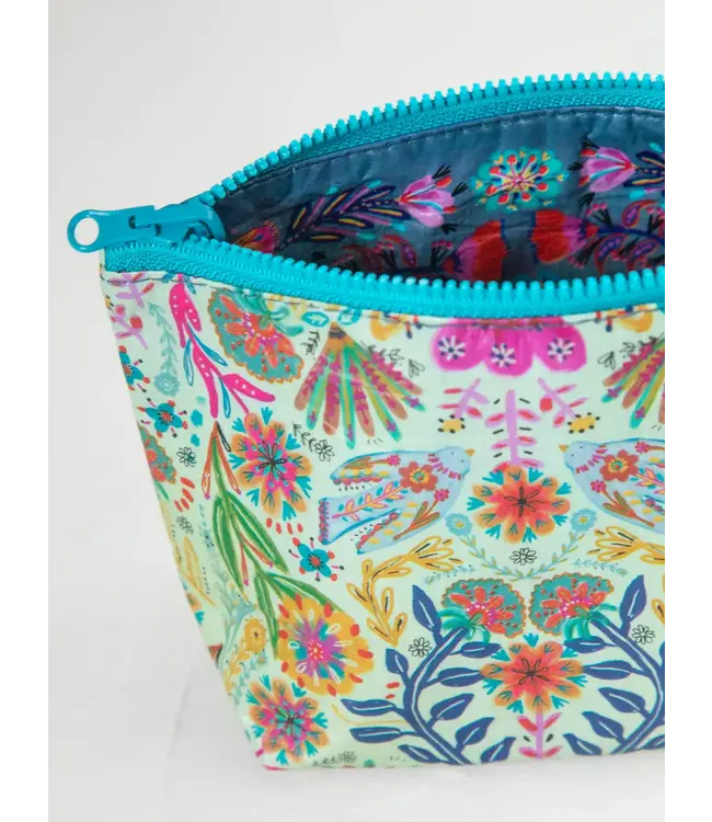 Natural Life Reversible Zip Pouch Sm