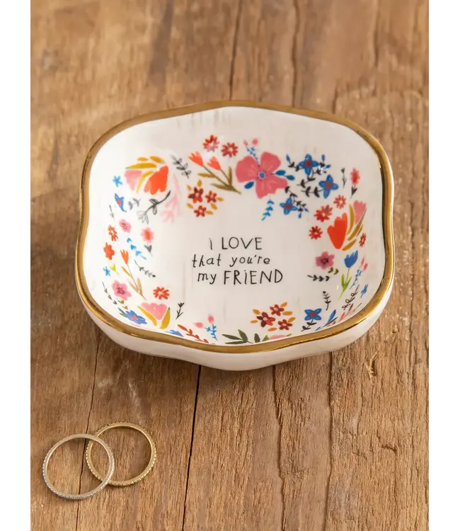 Natural Life Antiqued Trinket Bowl