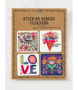 Natural Life Stick on Screen Cleaner set of 4