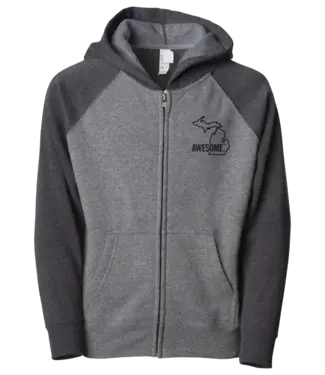 Michigan Awesome MI Awesome Kid's Zip-Up Hoodie