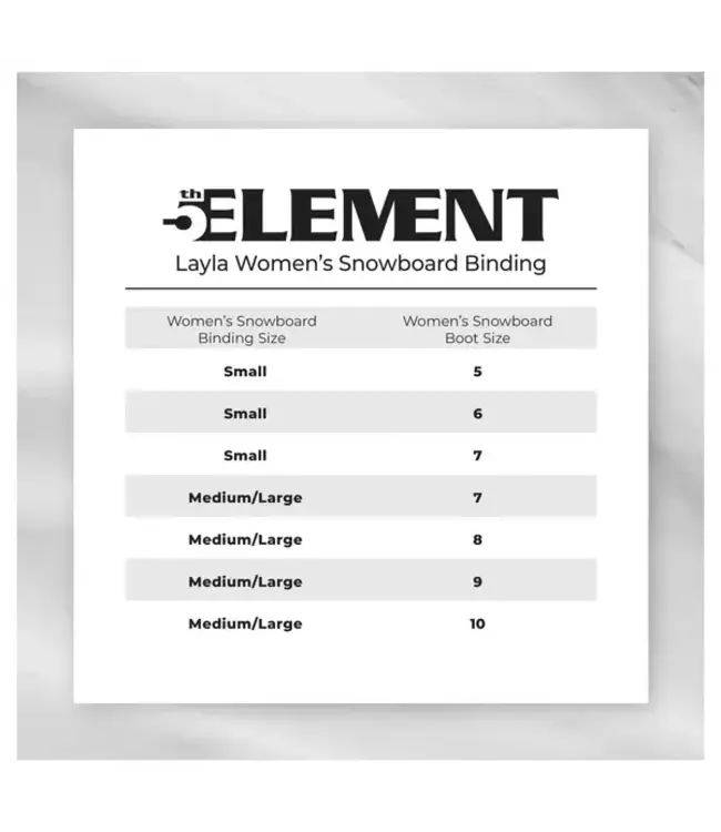 5th Element Layla Snowboard Bindings