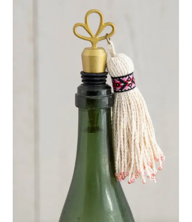 Natural Life Tassel Bottle Stopper