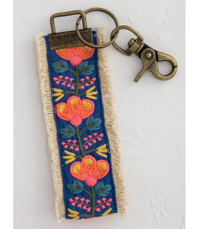 Natural Life Embroidered Key Chain