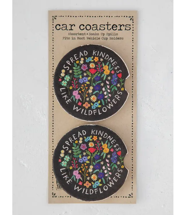 Natural Life Car Coasters Set