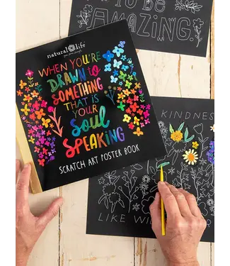 Natural Life Scratch Art Poster book