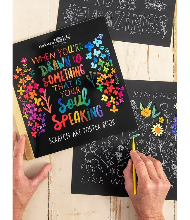 Natural Life Scratch Art Poster book
