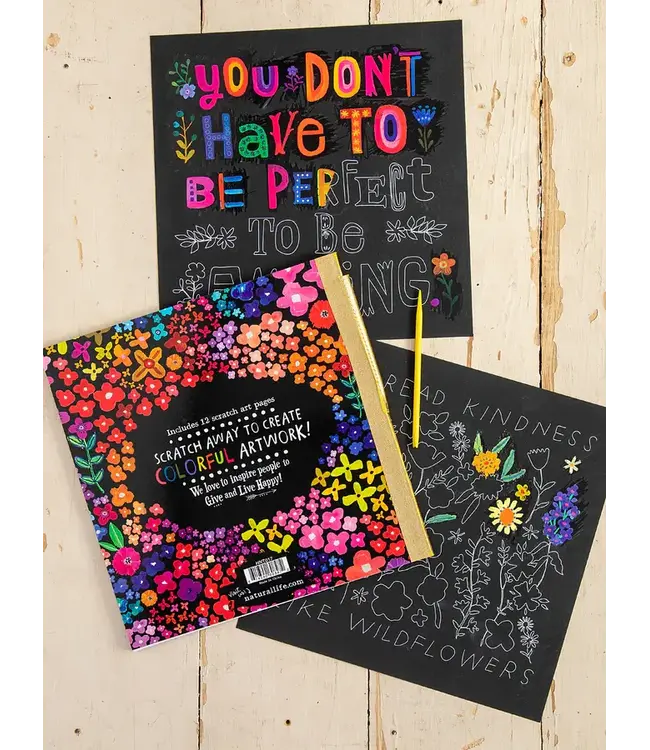 Natural Life Scratch Art Poster book