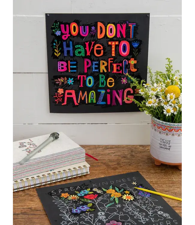 Natural Life Scratch Art Poster book