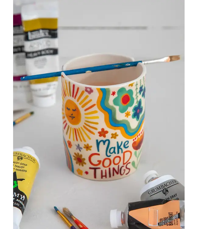Natural Life Ceramic Painter's Cup