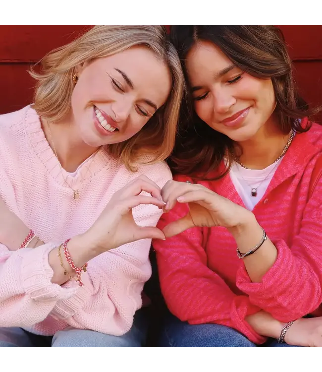 Pura Vida Love Charms Chain Bracelet