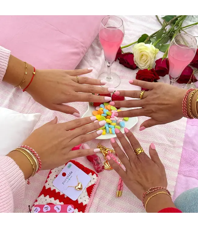 Pura Vida Love Charms Chain Bracelet