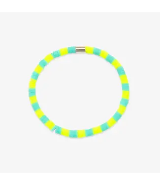 Pura Vida Seascape Vinyl Disc Stretch Bracelet