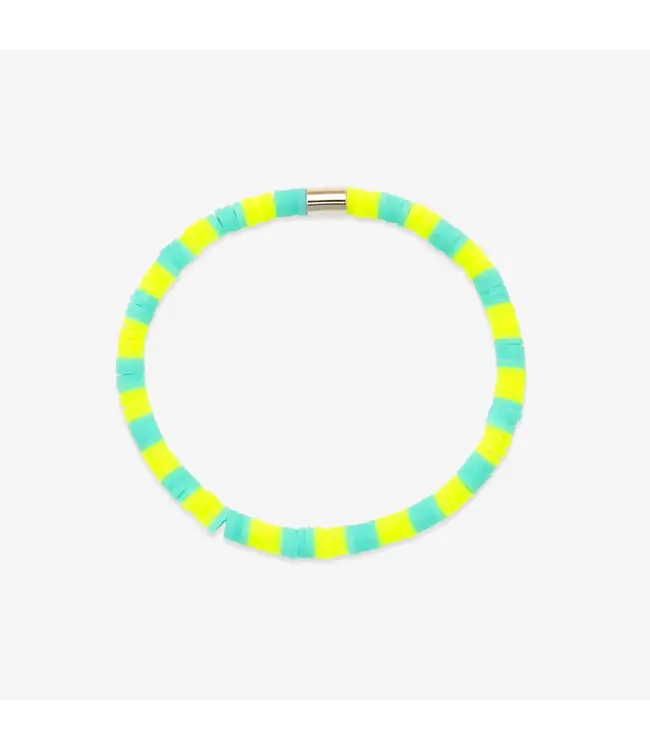 Pura Vida Seascape Vinyl Disc Stretch Bracelet
