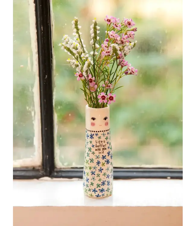 Natural Life Folk Friend Bud Vase