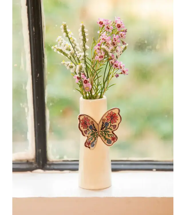 Natural Life Butterfly Bud Vase