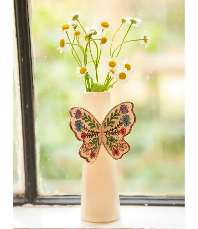 Natural Life Butterfly Bud Vase