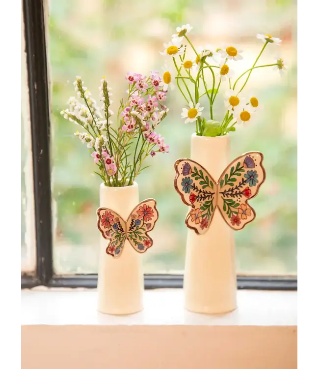 Natural Life Butterfly Bud Vase
