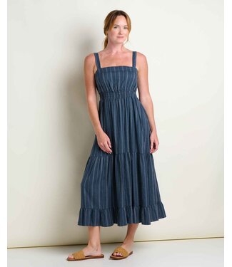 Toad&Co Taj Hemp Tiered Midi Dress