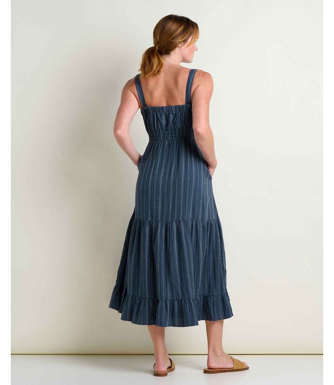 Toad&Co Taj Hemp Tiered Midi Dress