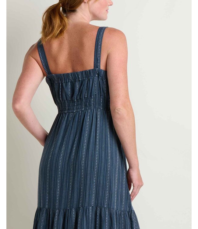 Toad&Co Taj Hemp Tiered Midi Dress