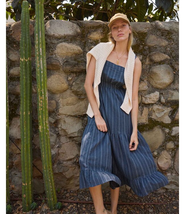 Toad&Co Taj Hemp Tiered Midi Dress