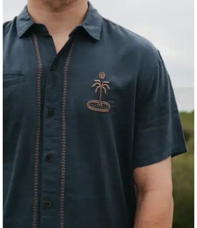 Jetty Marshall Embroidered Linen Shirt