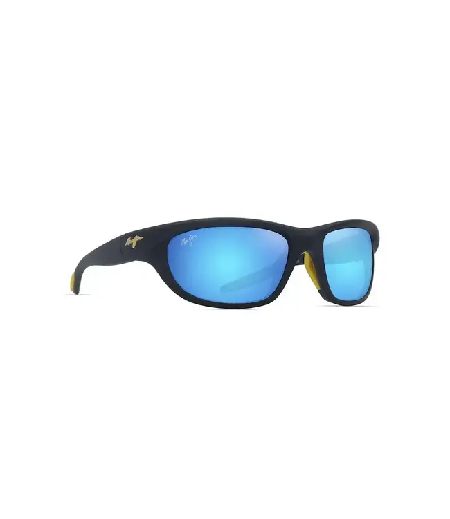 Maui Jim Haulani Matte Dark Blue with Yellow w/Blue Hawaii