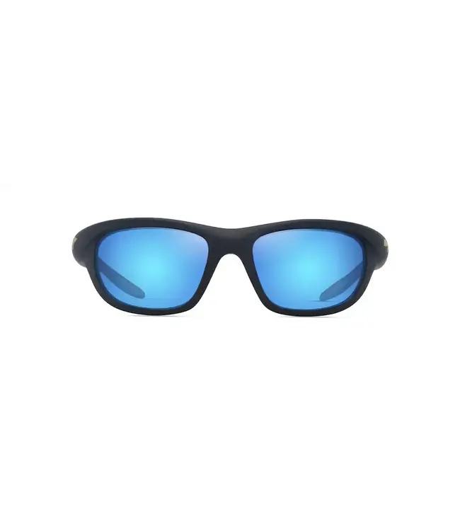 Maui Jim Haulani Matte Dark Blue with Yellow w/Blue Hawaii