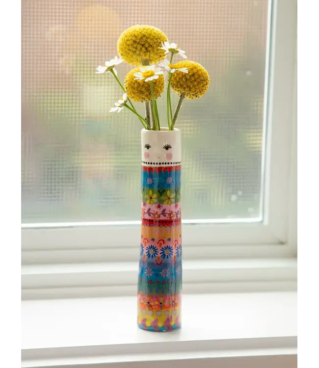 Natural Life Folk Friend Bud Vase