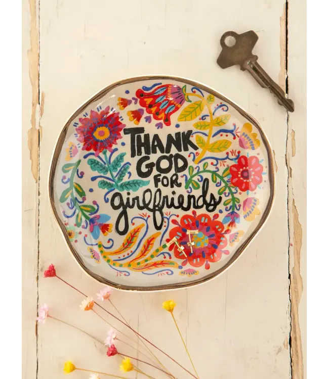 Natural Life Artsy Ceramic Trinket Dish