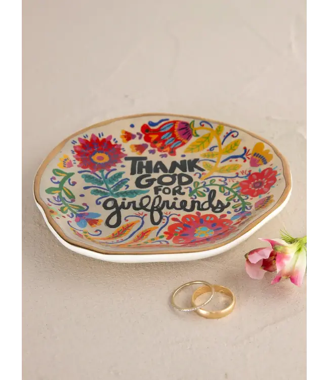 Natural Life Artsy Ceramic Trinket Dish