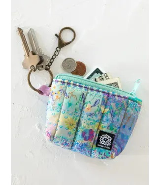 Natural Life Mini Puffy Coin Purse Key Clip