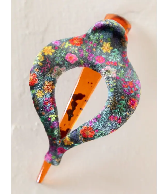 Natural Life Floral Fabric Boho Hair Clip