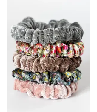 Natural Life Mixed Print Scrunchy Set