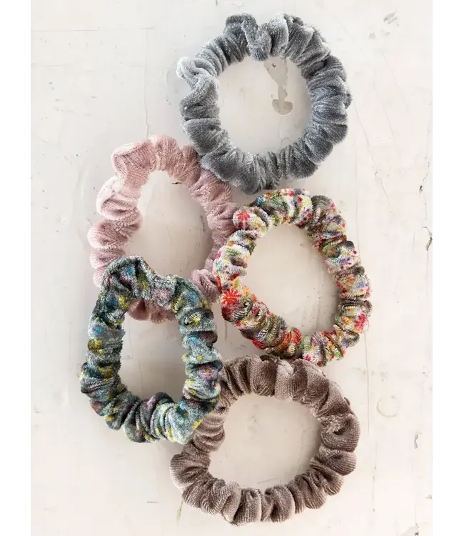 Natural Life Mixed Print Scrunchy Set
