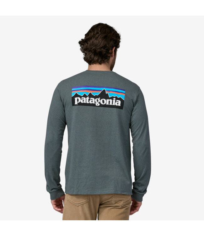 Patagonia M's L/S P-6 Logo Responsibili-Tee