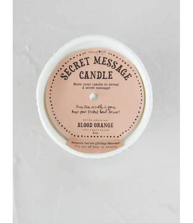 Natural Life Secret Message Candle