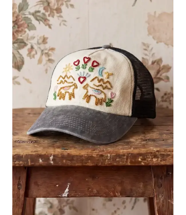 Natural Life Beaded Trucker Hat