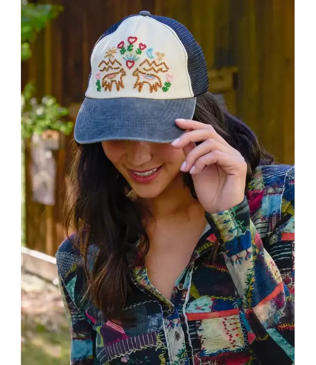 Natural Life Beaded Trucker Hat