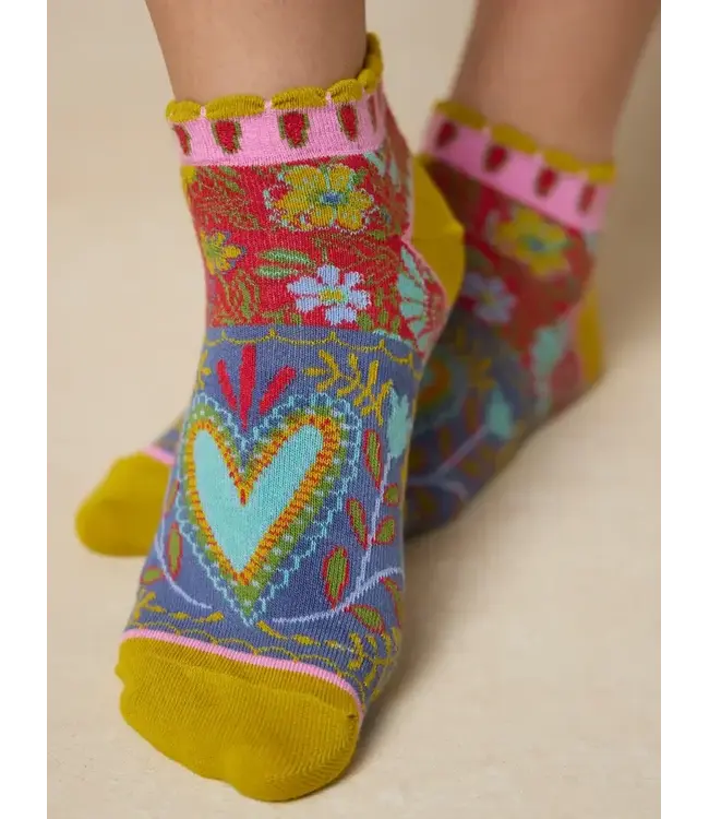 Natural Life Boho Ankle Socks, Set of 3