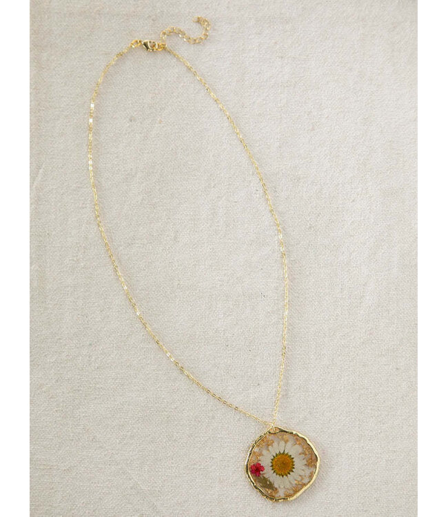 Natural Life Pressed Flower Necklace
