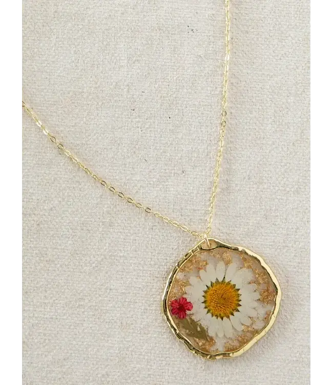 Natural Life Pressed Flower Necklace