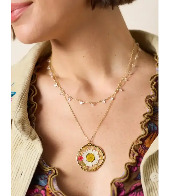 Natural Life Pressed Flower Necklace